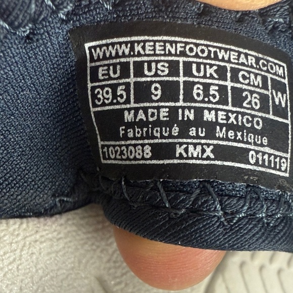 Keen Kona Dark Blue Light Beige Arch Support Metatomical Flip-Flops Size 9 - Picture 9 of 10